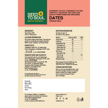 Oman Dates — SeedToSoul Premium Dry Fruits