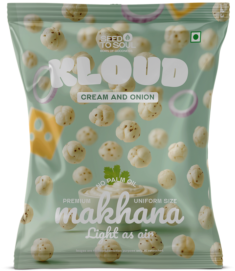 Cream Onion Makhana — Front of Pack