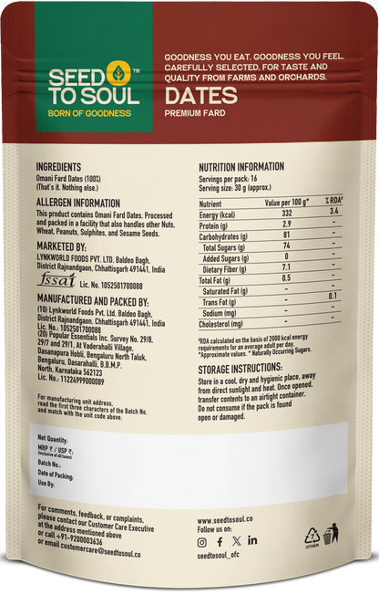 Fard Dates — SeedToSoul