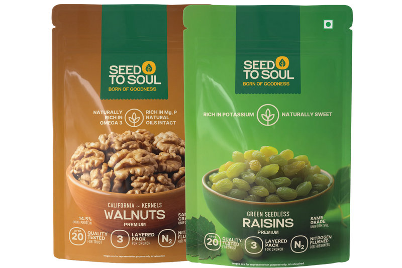 Walnuts + Raisins Combo — SeedToSoul